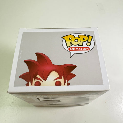 BOX FLAWS VIEW PHOTOS Goku (Super Saiyan God) - Dragon Ball Z Funko Pop Vinyl Figure 24 Anime