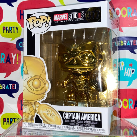 Captain America (Gold) - Marvel Funko Pop 377