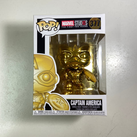 Captain America (Gold) - Marvel Funko Pop 377