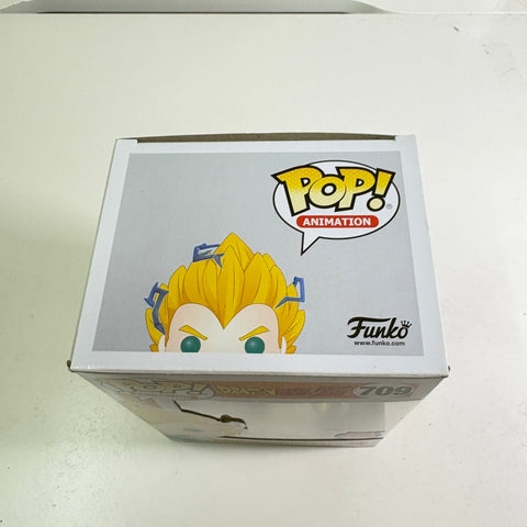 BOX FLAWS VIEW PHOTOS Super Saiyan 2 Vegeta - Dragon Ball Z Funko Pop Vinyl Figure 709 Anime Exclusive