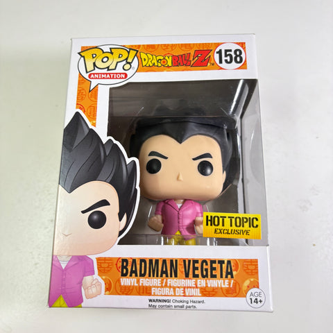BOX FLAWS VIEW PHOTOS Vegeta Badman - Dragon Ball Z Funko Pop Vinyl Figure 158 Anime Exclusive