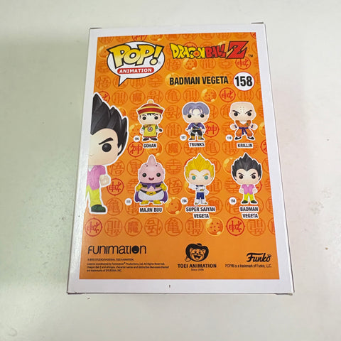 BOX FLAWS VIEW PHOTOS Vegeta Badman - Dragon Ball Z Funko Pop Vinyl Figure 158 Anime Exclusive