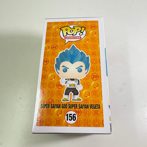 BOX FLAWS VIEW PHOTOS Super Saiyan God Super Saiyan Vegeta (Metallic) - Dragon Ball Z Funko Pop Vinyl Figure 156 Anime Exclusive