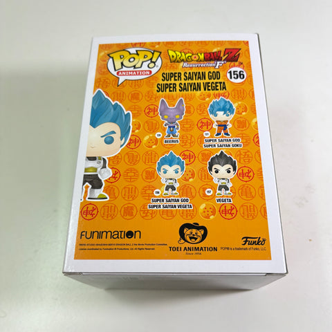 BOX FLAWS VIEW PHOTOS Super Saiyan God Super Saiyan Vegeta (Metallic) - Dragon Ball Z Funko Pop Vinyl Figure 156 Anime Exclusive