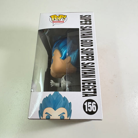 BOX FLAWS VIEW PHOTOS Super Saiyan God Super Saiyan Vegeta (Metallic) - Dragon Ball Z Funko Pop Vinyl Figure 156 Anime Exclusive