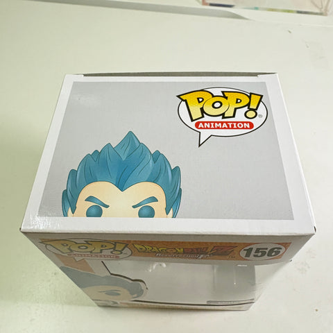 BOX FLAWS VIEW PHOTOS Super Saiyan God Super Saiyan Vegeta (Metallic) - Dragon Ball Z Funko Pop Vinyl Figure 156 Anime Exclusive