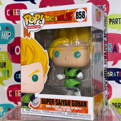 BOX FLAWS VIEW PHOTOS Super Saiyan Gohan - Dragon Ball Z Funko Pop Vinyl Figure 858 Anime Exclusive