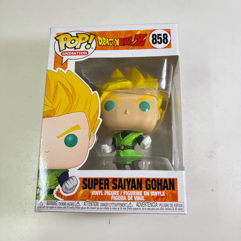 BOX FLAWS VIEW PHOTOS Super Saiyan Gohan - Dragon Ball Z Funko Pop Vinyl Figure 858 Anime Exclusive