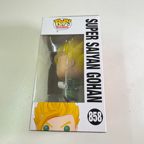 BOX FLAWS VIEW PHOTOS Super Saiyan Gohan - Dragon Ball Z Funko Pop Vinyl Figure 858 Anime Exclusive