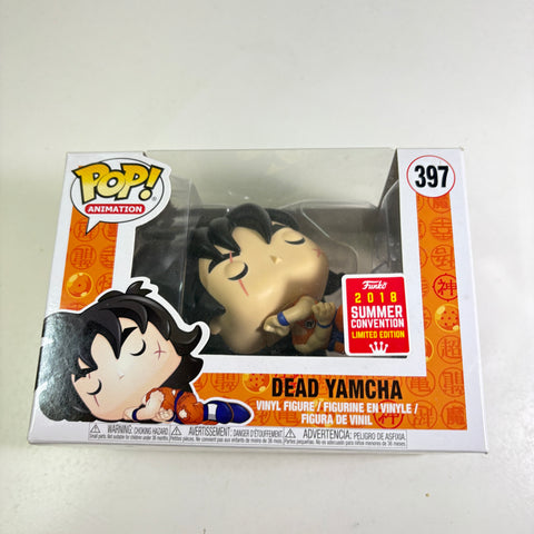 BOX FLAWS VIEW PHOTOS Dead Yamcha - Dragon Ball Z Funko Pop Vinyl Figure 397 Anime Exclusive