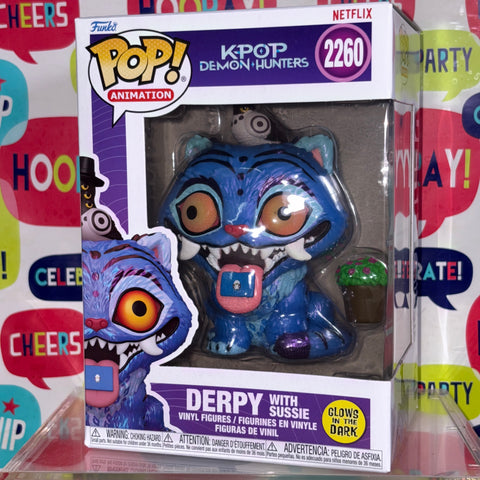 Kpop Demon Hunters - Derpy with Sussie Funko Pop 2260 Glow in the Dark