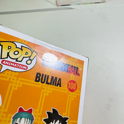 BOX FLAWS VIEW PHOTOS Bulma - Dragon Ball Z Funko Pop Vinyl Figure 108 Anime