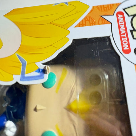 BOX FLAWS VIEW PHOTOS Super Saiyan 2 Vegeta - Dragon Ball Z Funko Pop Vinyl Figure 709 Anime Exclusive