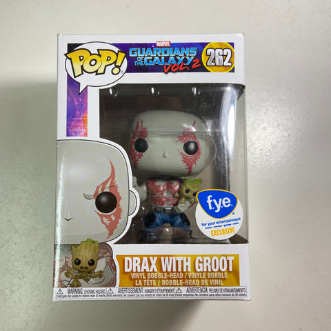 Guardians of The Galaxy - Drax with Groot Marvel Funko Pop 262 FYE Exclusive