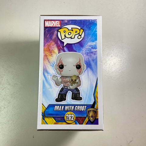 Guardians of The Galaxy - Drax with Groot Marvel Funko Pop 262 FYE Exclusive