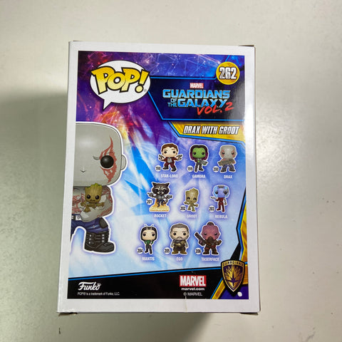 Guardians of The Galaxy - Drax with Groot Marvel Funko Pop 262 FYE Exclusive