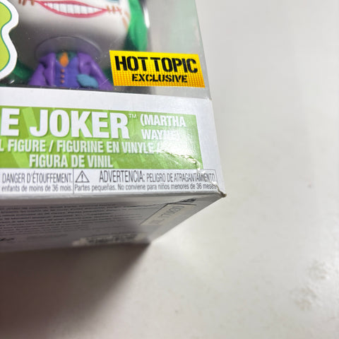 SEVERE BOX DAMAGE VIEW PHOTOS The Joker Martha Wayne - Marvel Funko Pop Vinyl Figure 203 Exclusive