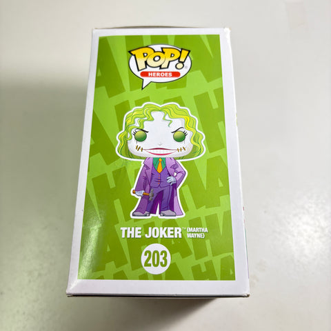SEVERE BOX DAMAGE VIEW PHOTOS The Joker Martha Wayne - Marvel Funko Pop Vinyl Figure 203 Exclusive