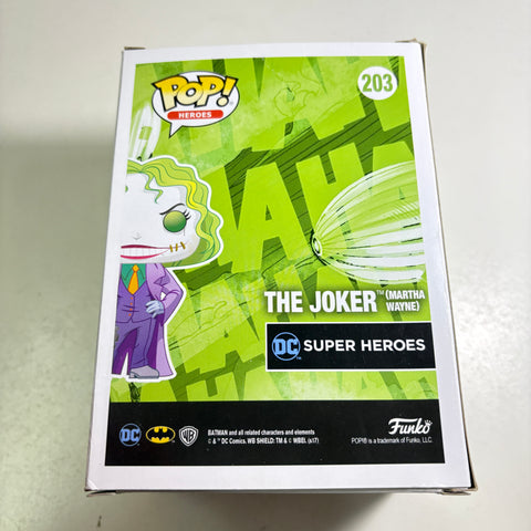 SEVERE BOX DAMAGE VIEW PHOTOS The Joker Martha Wayne - Marvel Funko Pop Vinyl Figure 203 Exclusive