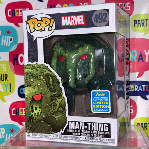 BOX FLAWS VIEW PHOTOS Man-Thhing - Marvel Funko Pop Vinyl Figure 492 Exclusive