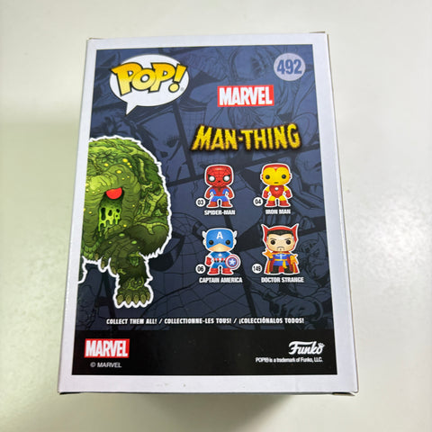 BOX FLAWS VIEW PHOTOS Man-Thhing - Marvel Funko Pop Vinyl Figure 492 Exclusive