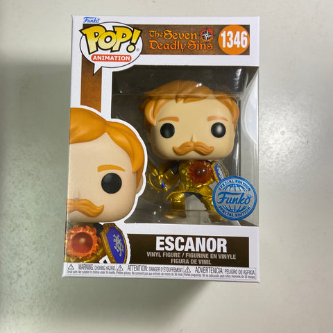 The Seven Deadly Sins - Escanor (Metallic) Funko Pop 1346 Exclusive