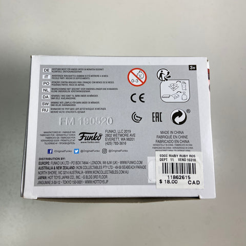 RWBY - Ruby Rose Funko Pop 640 Summer Convention