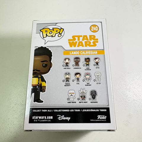 BOX FLAWS VIEW PHOTOS Lando Calrissian - Star Wars Funko Pop 240 Vinyl Figure
