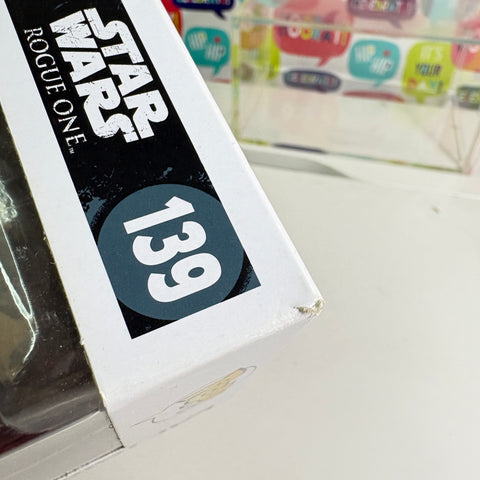 BOX DAMAGE VIEW PHOTOS Captain Cassian Andor - Star Wars Funko Pop 139 Vinyl Figure