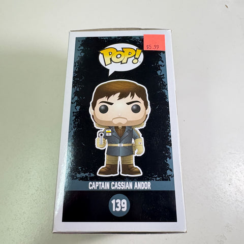 BOX DAMAGE VIEW PHOTOS Captain Cassian Andor - Star Wars Funko Pop 139 Vinyl Figure