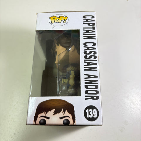 BOX DAMAGE VIEW PHOTOS Captain Cassian Andor - Star Wars Funko Pop 139 Vinyl Figure