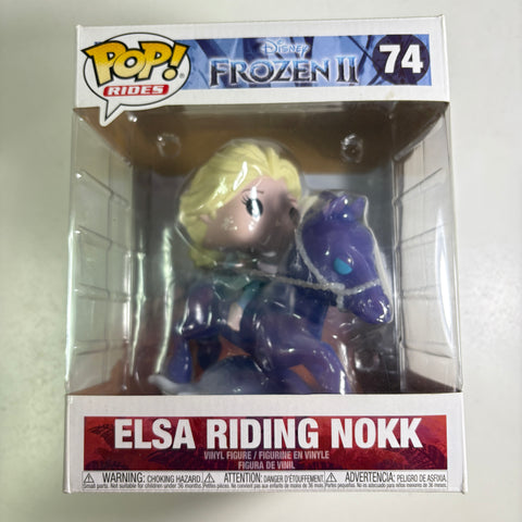 Elsa Riding Nokk - Frozen II Disney Funko Pop 74 Vinyl Figure (22.8 Cm L × 16.5 Cm W × 14 Cm H)