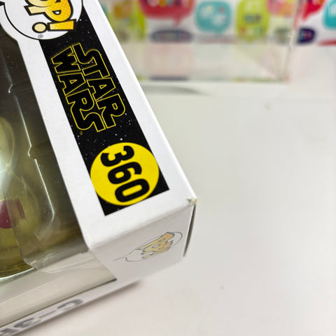 BOX FLAWS VIEW PHOTOS C-3PO (Red Eyes) - Star Wars Funko Pop 360 Vinyl Figure