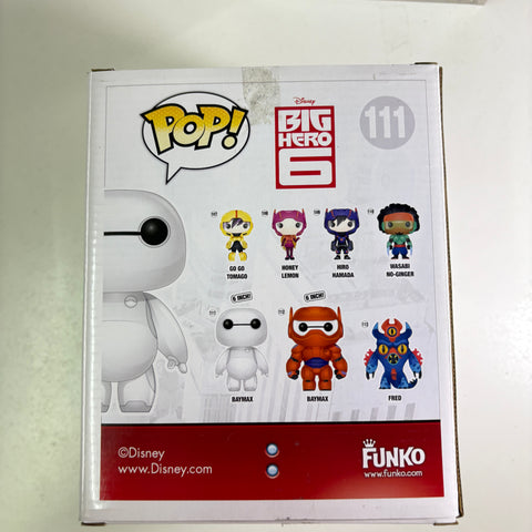 BOX FLAWS VIEW PHOTOS Baymax - Big Hero 6 Disney Funko Pop 111 Vinyl Figure (22.8 Cm L × 16.5 Cm W × 14 Cm H)