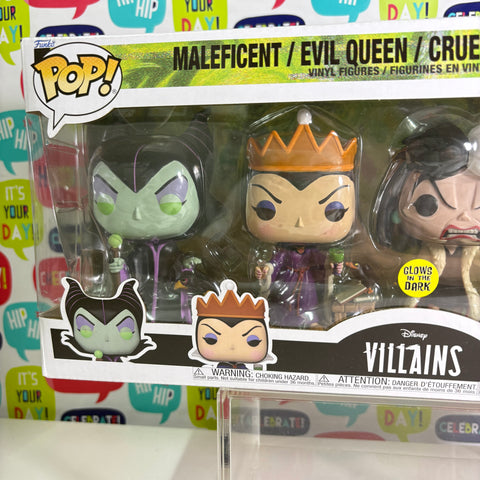 Maleficent/Evil Queen/Cruella De Vil/Captain Hook Disney Funko Pop Vinyl Figures (36.8 Cm L × 9.5 Cm W × 15.9 Cm H)