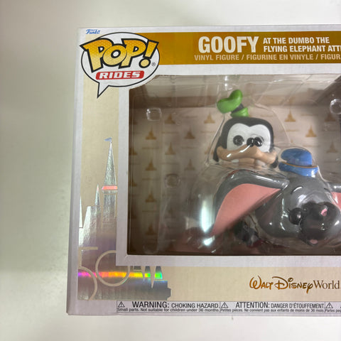 BOX FLAWS VIEW PHOTOS Goofy at Dumbo The Flying Elephant Attraction - Disney Funko Pop 105 Vinyl Figure (33.0 Cm L × 12.1 Cm W × 20.3 Cm H)