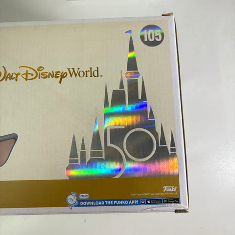 BOX FLAWS VIEW PHOTOS Goofy at Dumbo The Flying Elephant Attraction - Disney Funko Pop 105 Vinyl Figure (33.0 Cm L × 12.1 Cm W × 20.3 Cm H)