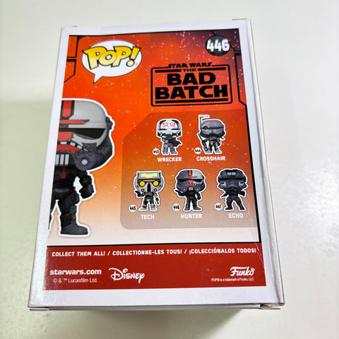 BOX DAMAGE VIEW PHOTOS Hunter - Bad Batch Star Wars Funko Pop 446 Vinyl Figure