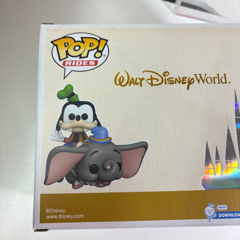 BOX FLAWS VIEW PHOTOS Goofy at Dumbo The Flying Elephant Attraction - Disney Funko Pop 105 Vinyl Figure (33.0 Cm L × 12.1 Cm W × 20.3 Cm H)