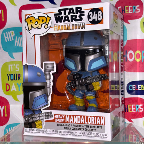BOX FLAW VIEW PHOTOS Heavy Infantry Mandalorian - Star Wars Funko Pop 348 Vinyl Figure