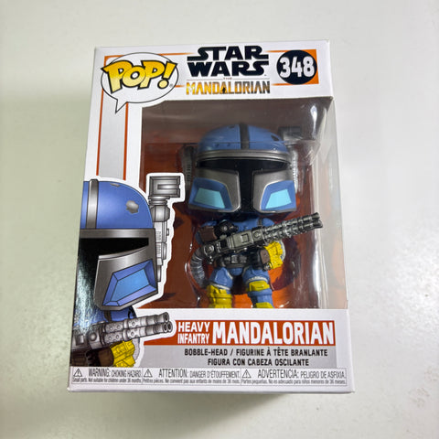 BOX FLAW VIEW PHOTOS Heavy Infantry Mandalorian - Star Wars Funko Pop 348 Vinyl Figure