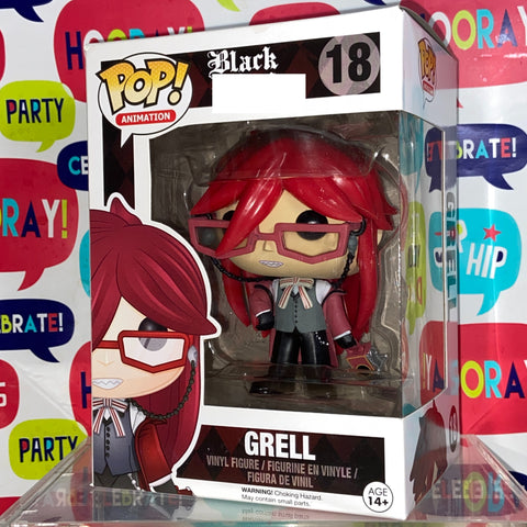 BOX FLAWS VIEW PHOTOS Grell Funko Pop 18 Anime Vinyl Figure