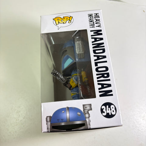 BOX FLAW VIEW PHOTOS Heavy Infantry Mandalorian - Star Wars Funko Pop 348 Vinyl Figure