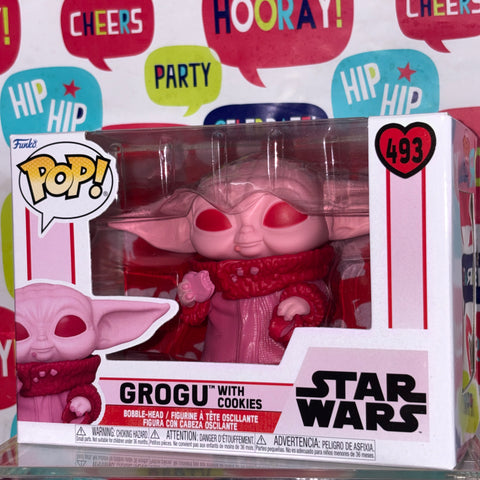 Grogu with Cookies (Valentine's Day) - Star Wars Funko Pop 493 Vinyl Figure