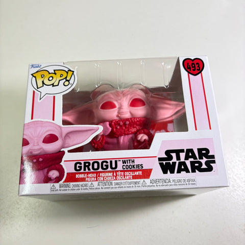 Grogu with Cookies (Valentine's Day) - Star Wars Funko Pop 493 Vinyl Figure