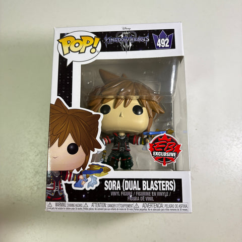 Sora (Dual Blasters) - Kingdom Hearts Disney Funko Pop 492 Vinyl Figure (11.4 Cm L × 8.9 Cm W × 15.9 Cm H)