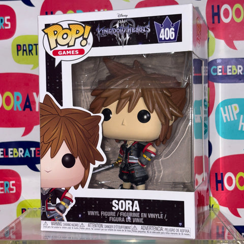Sora - Kingdom Hearts Disney Funko Pop 406 Vinyl Figure (11.4 Cm L × 8.9 Cm W × 15.9 Cm H)