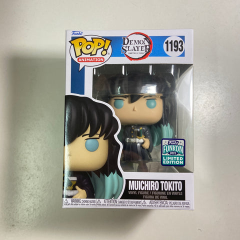 Demon Slayer - Muichiro Tokito (Box Flaws) Funko Pop 1193 Funkon Exclusive