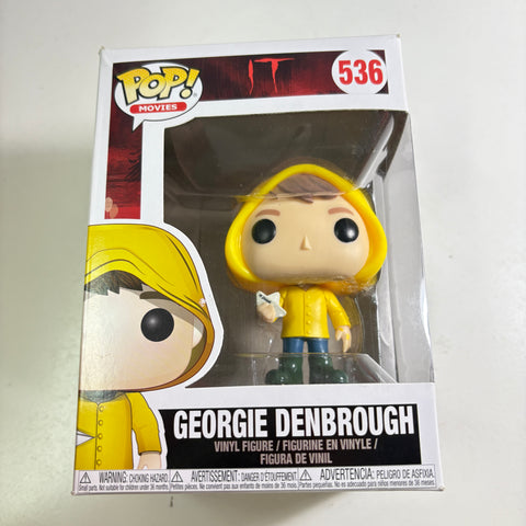 BOX FLAWS VIEW PHOTOS IT - Georgie Denbrough  Funko Pop Vinyl Figure 536 Collectible