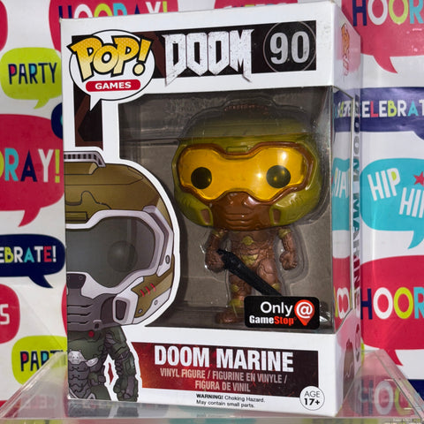 Doom - Doom Marine (GOLD Variant) Funko Pop 90 Gamestop Exclusive